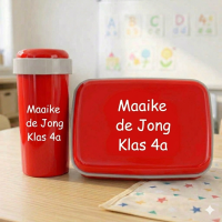 Broodtrommel + beker met naam