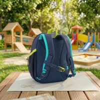 Rugzak mini met naam Donkerblauw
