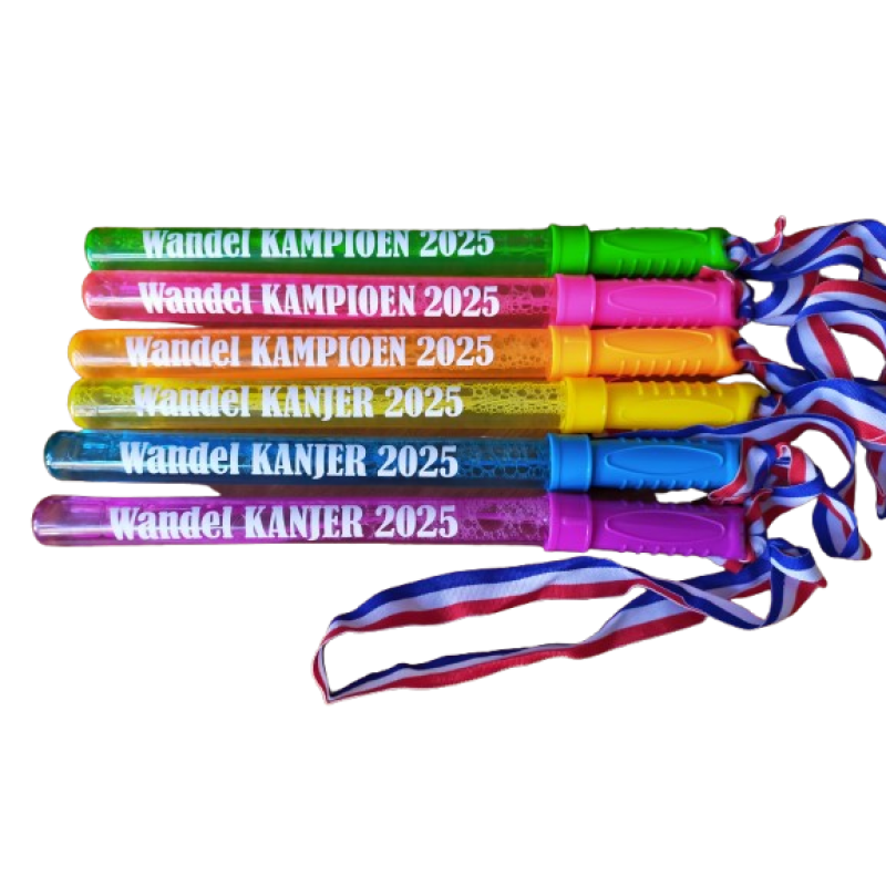 Bellenblaas wandel kampioen kanjer - avondvierdaagse