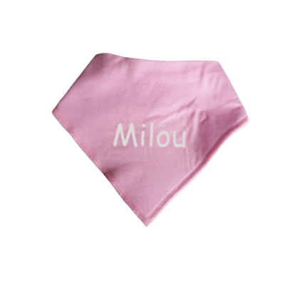 Bandana/slab met naam - Roze