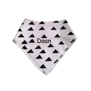 Bandana/slab met naam - Driehoekjes