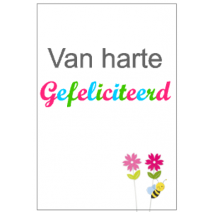 Van harte gefeliciteerd 2 - kaart