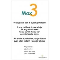 Uitnodiging kaart eendjes