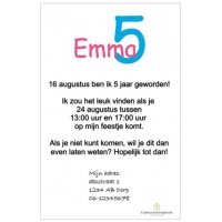 Uitnodiging kaart Mickey-Minnie Mouse