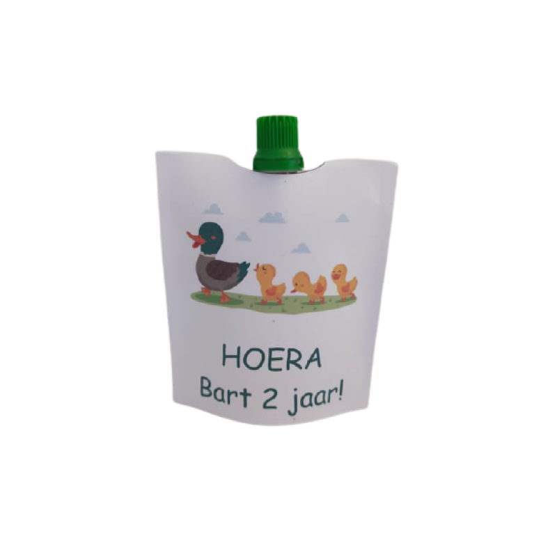 Knijpfruit met wikkel eendjes