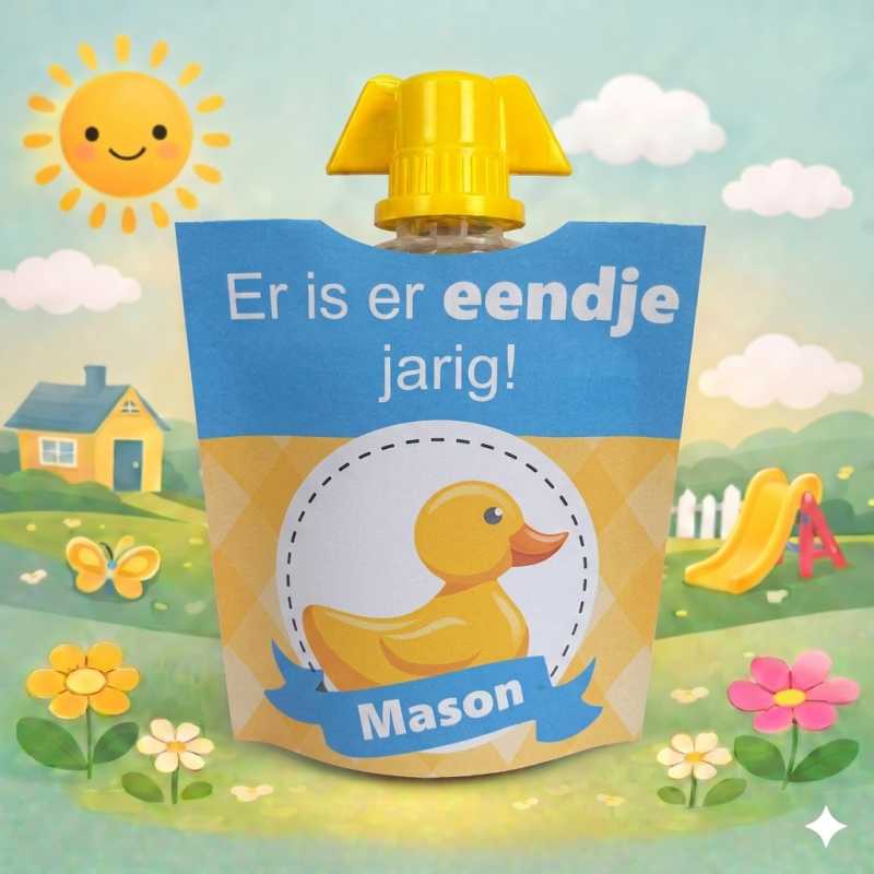 Knijpfruit met wikkel eend