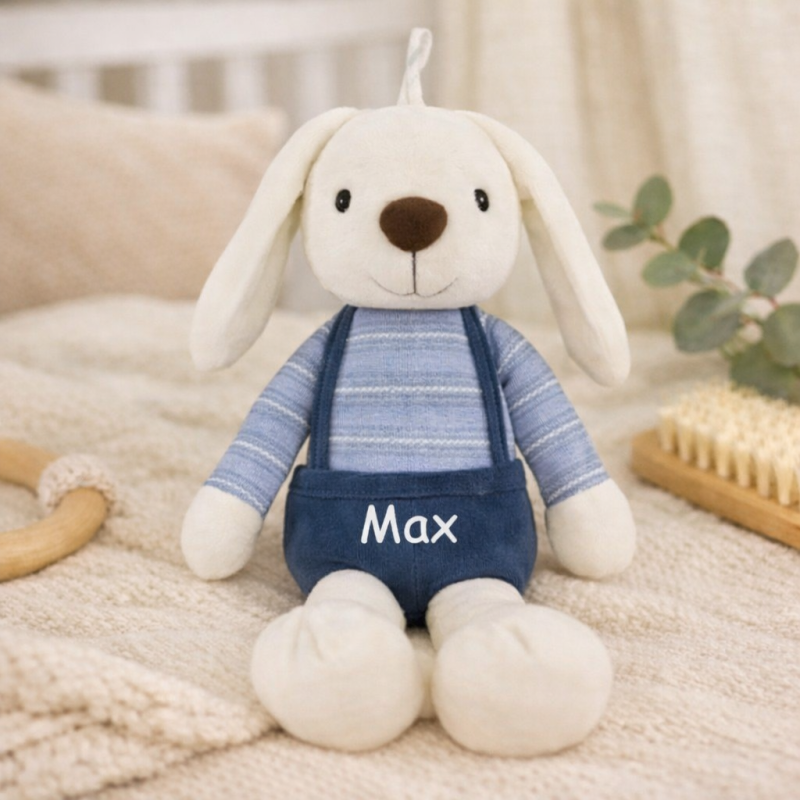 Knuffel Hond blauw