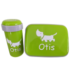 Broodtrommel + beker met naam