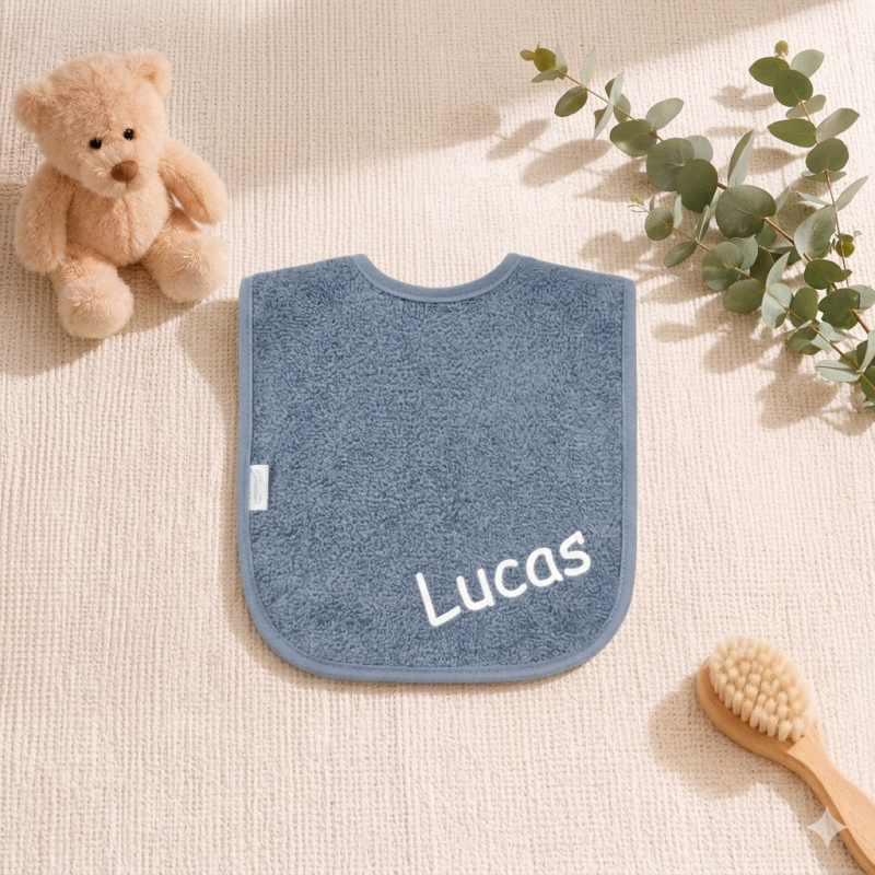 Slabje met naam - grey/blue