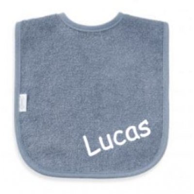 Slabje met naam - grey/blue
