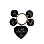 Sleutelhanger met naam gegraveerd