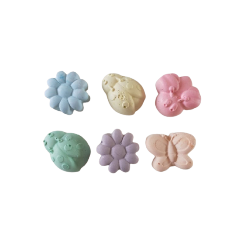 Bloem - Vlinder - Bij - Lieveheersbeestje - stoepkrijt