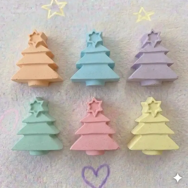 Kerstboom - stoepkrijt