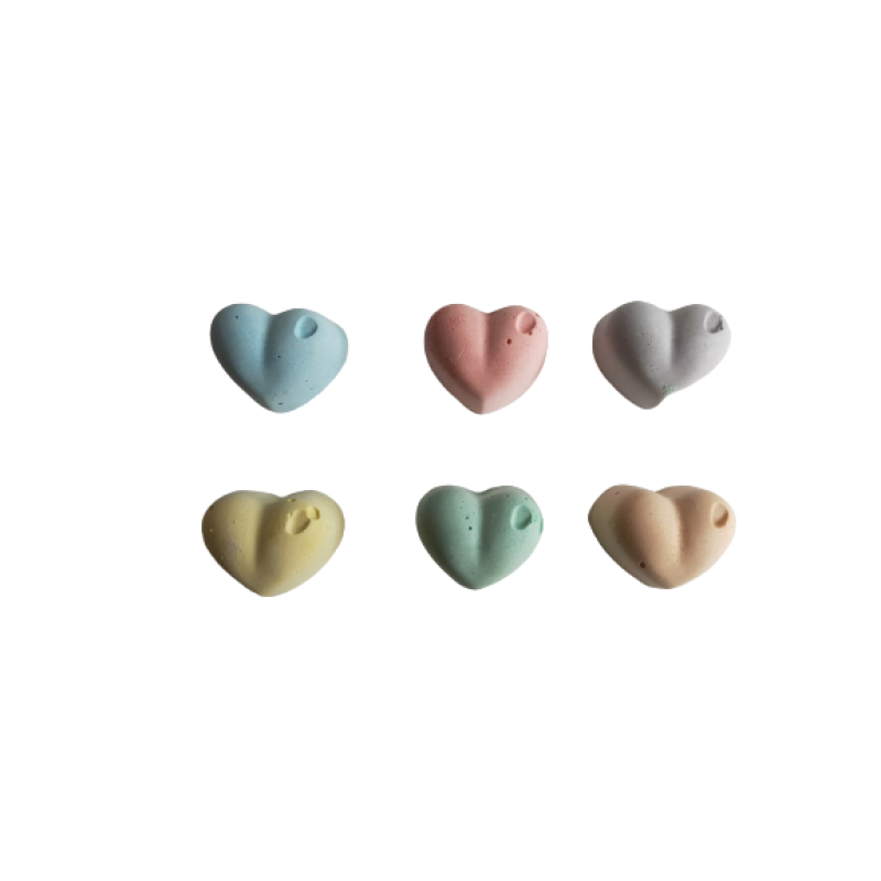 Hartjes (per 2) - stoepkrijt