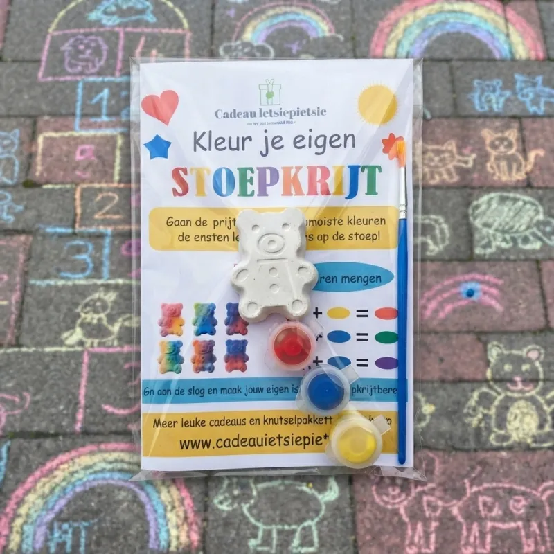 Beer - stoepkrijt diy pakket 