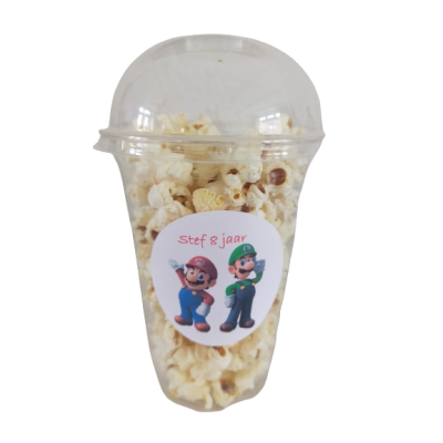Popcorn beker Mario en Luigi