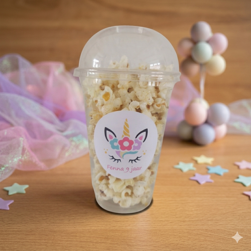 Popcorn beker Unicorn