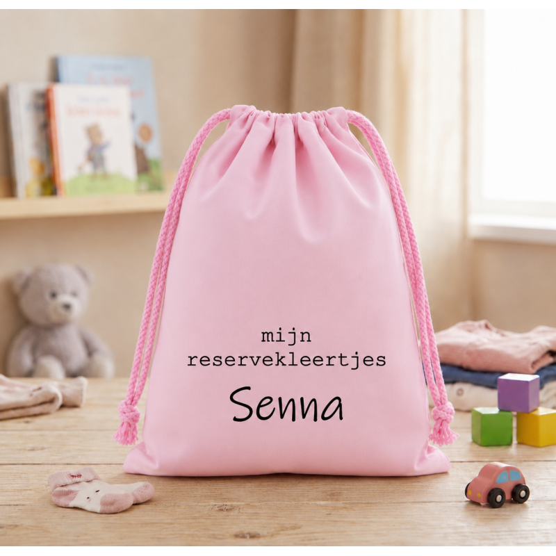 Reserve kleertjes zak - Roze