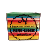 Memoblok voor juf of meester