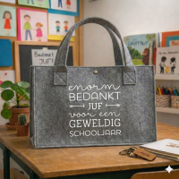 Vilten tas voor juf of meester - klein 