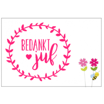 Kaart - Bedankt juf