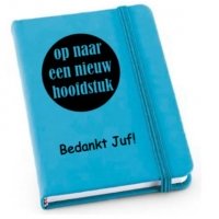 Notitieboekje voor juf of meester (harde kaft)