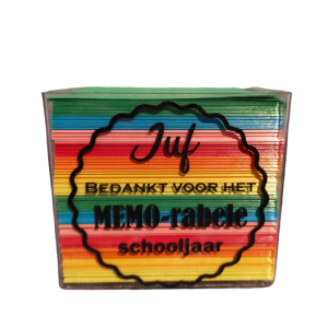 Memoblok voor juf of meester Memoblok voor juf of meester