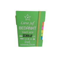 Notitieboekje voor juf of meester