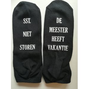 Sokken - sneakersokken voor juf of meester Sokken - sneakersokken voor juf of meester