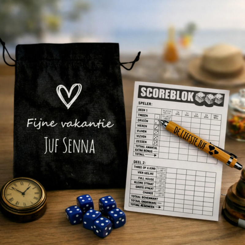 Yahtzee voor juf of meester