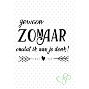 Gewoon zomaar - kaart