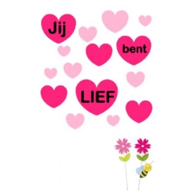 Jij bent lief - kaart