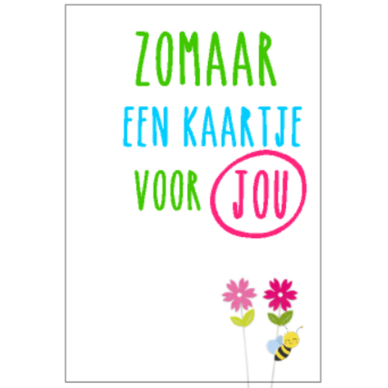 Zomaar voor jou - kaart