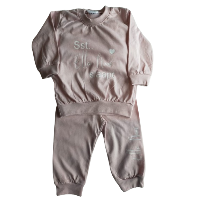 Kinder pyjama deep pink - maat 56-62