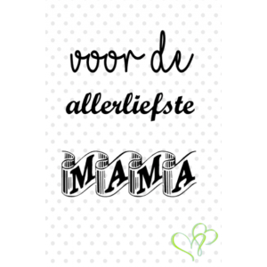 Allerliefste mama - kaart