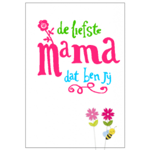 De liefste mama - kaart