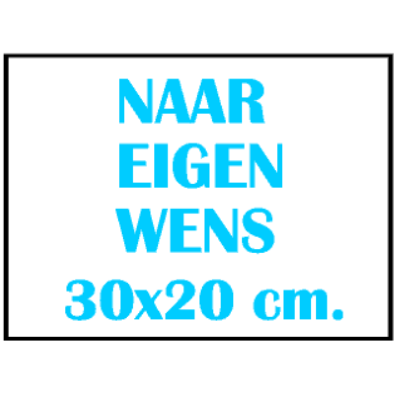 Naambord Groot Naar eigen wens