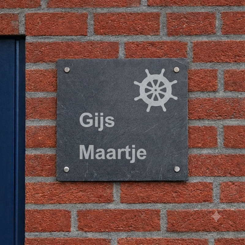Naambord Stuurwiel