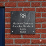 Naambord zonder afbeelding
