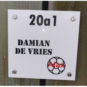 Naambord Voetbal Naambord Voetbal