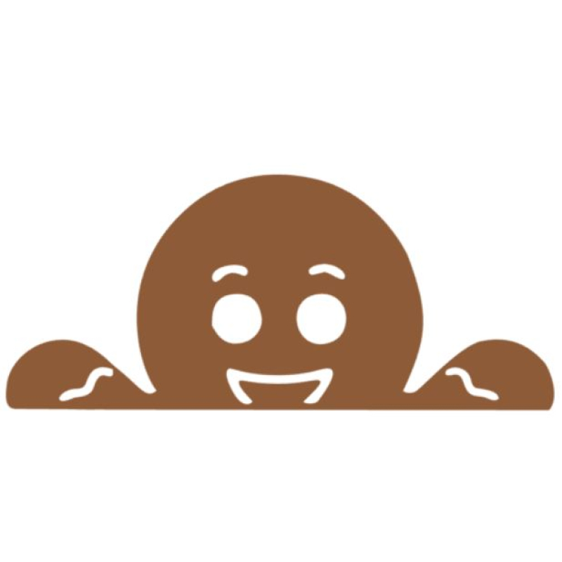 Gluur peperkoekman- raamsticker