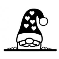 Gluur kerst gnome - raamsticker
