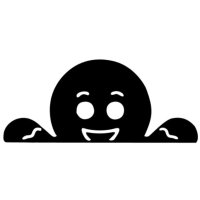 Gluur peperkoekman- raamsticker