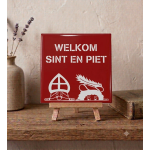 Tegel WELKOM SINT EN PIET