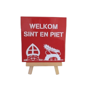 Tegel WELKOM SINT EN PIET