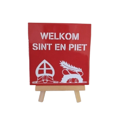 Tegel WELKOM SINT EN PIET