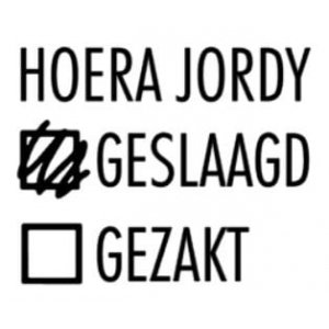 Geslaagd - raamsticker