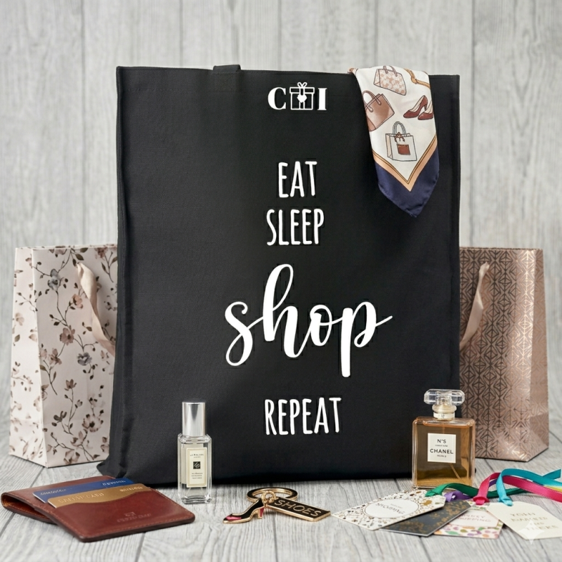 Boodschappentas -  eat sleep shop  