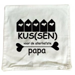 Kussenhoes papa - opa Kussenhoes papa - opa