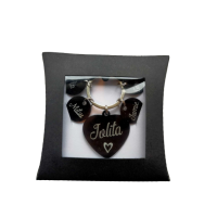 Sleutelhanger met naam gegraveerd